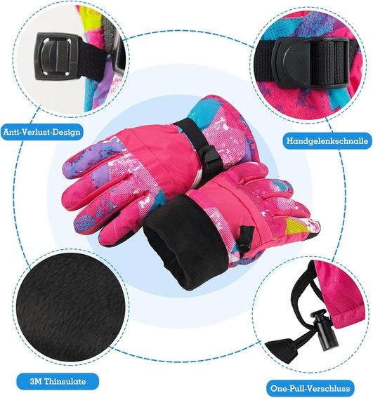 Dětské lyžařské rukavice Migliore Wear, dotykový prst OK0194