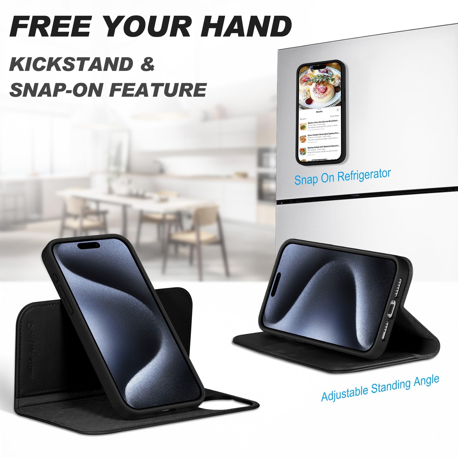 Kožené pouzdro SHIELDON pro iPhone 15 Pro Max s RFID OK1026