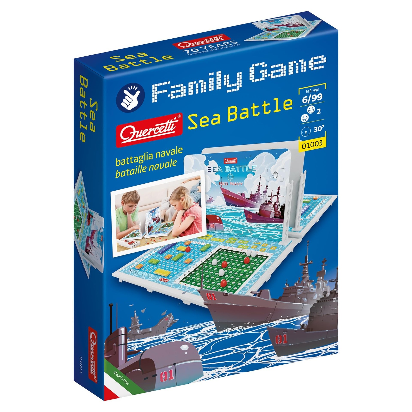 Quercetti Sea Battle – strategická námořní deskovka pro 2 OK1036